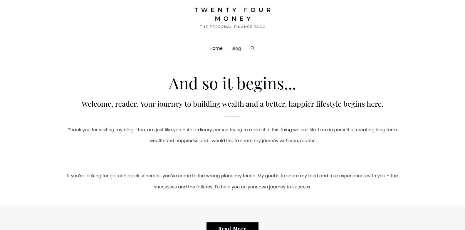 Web Design Project - TwentyFourMoney Website